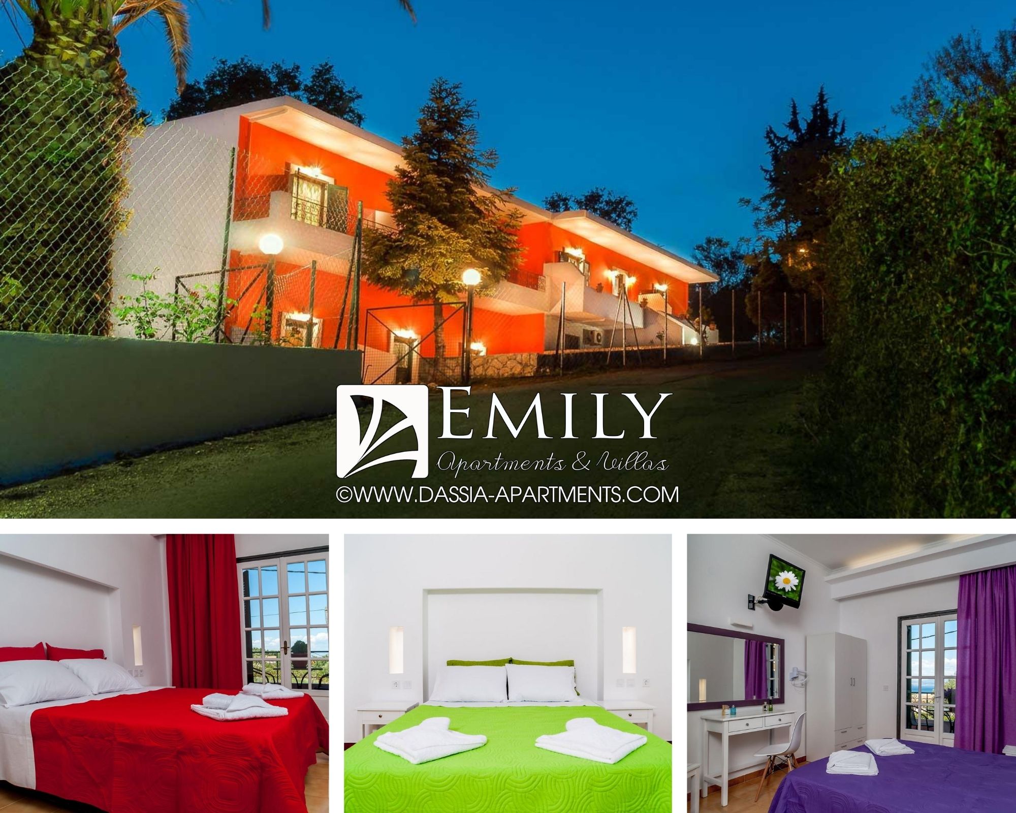 Emily Holiday Apartments & Villas Dassia Official site